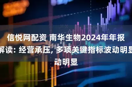 信悦网配资 南华生物2024年年报解读: 经营承压, 多项关键指标波动明显